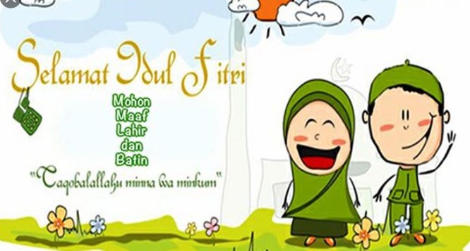 Detail Gambar Lucu Ucapan Idul Fitri Nomer 8