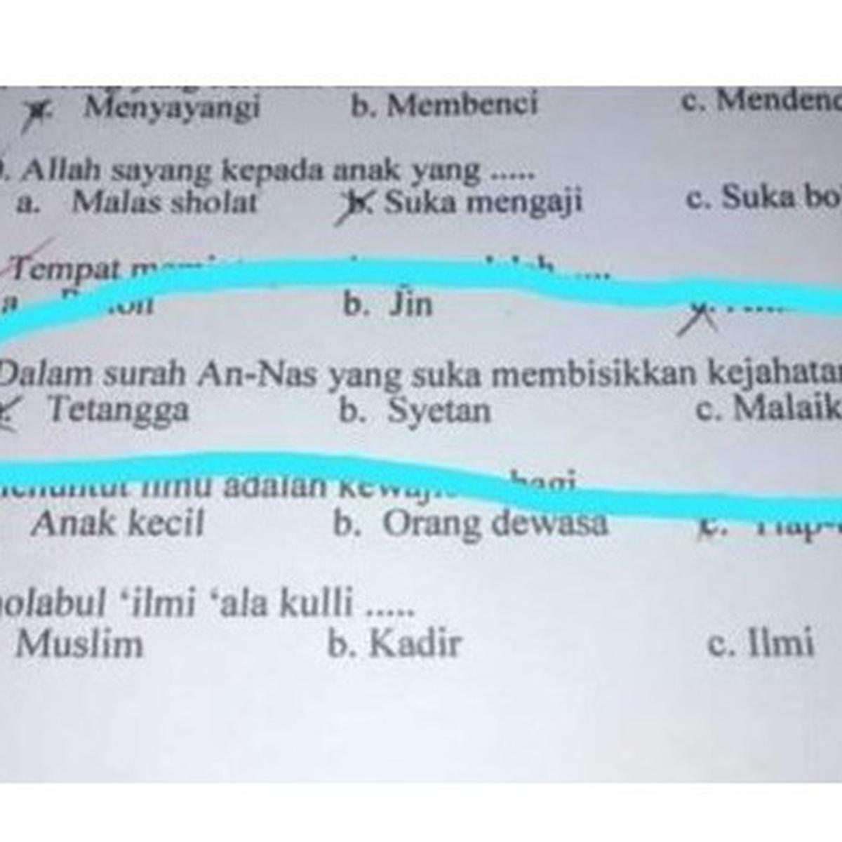 Detail Gambar Lucu Ujian Nomer 14