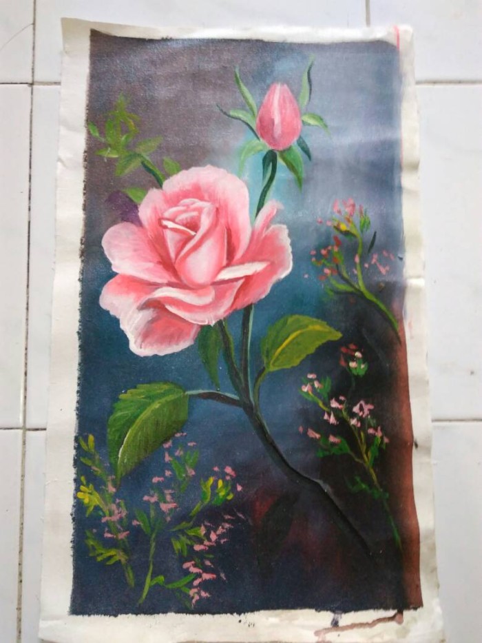 Detail Gambar Lukis Bunga Mawar Nomer 17