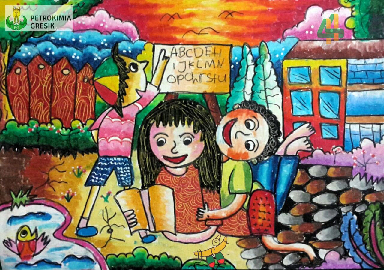 Detail Gambar Lukis Mewarnai Tk Nomer 17