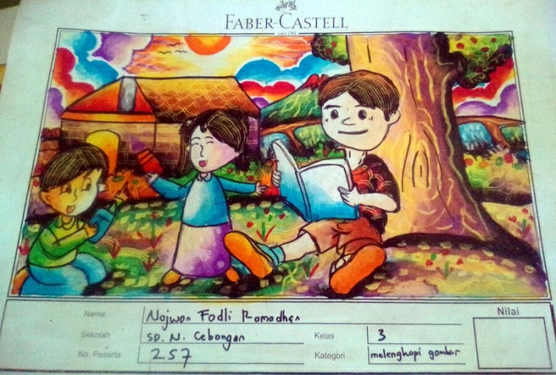 Detail Gambar Lukis Mewarnai Tk Nomer 35