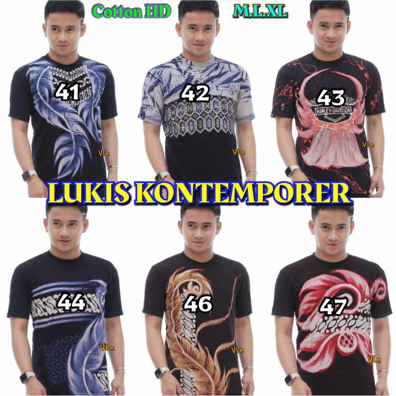 Detail Gambar Lukisan Baju Kaos Batik Nomer 12