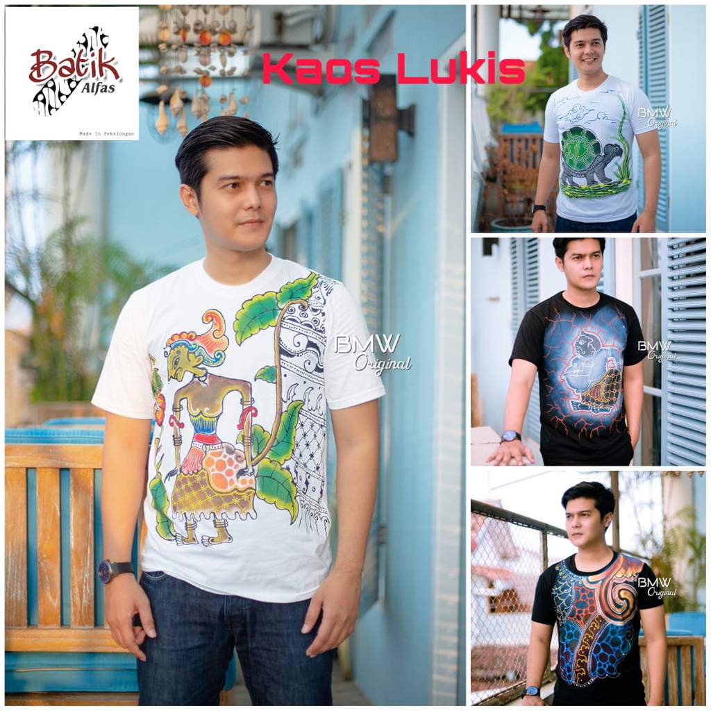 Detail Gambar Lukisan Baju Kaos Batik Nomer 17