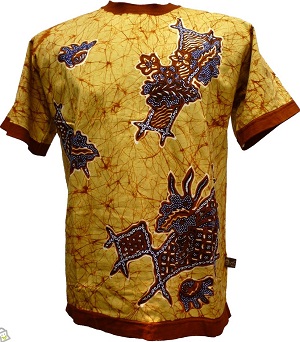 Detail Gambar Lukisan Baju Kaos Batik Nomer 26