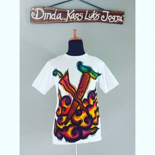 Detail Gambar Lukisan Baju Kaos Batik Nomer 43