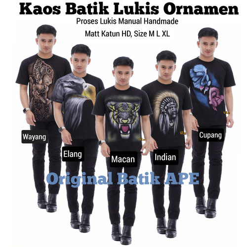 Detail Gambar Lukisan Baju Kaos Batik Nomer 46