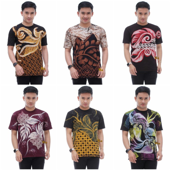 Detail Gambar Lukisan Baju Kaos Batik Nomer 8