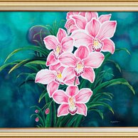 Detail Gambar Lukisan Batik Bunga Nomer 14