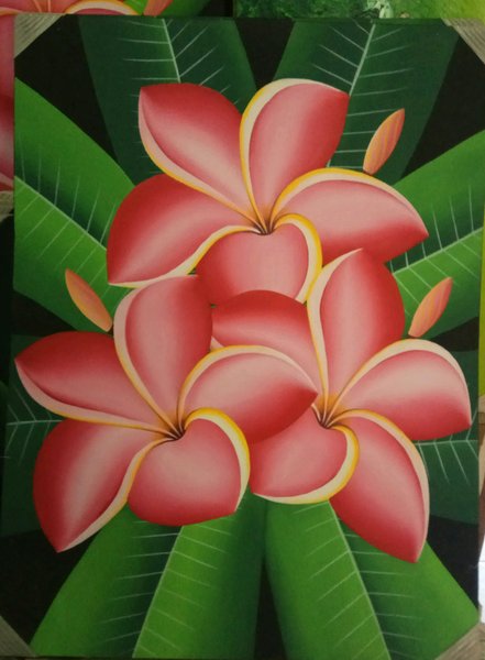 Detail Gambar Lukisan Bunga Bali Nomer 4
