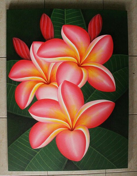 Detail Gambar Lukisan Bunga Gambar Bunga Kamboja Merah Nomer 4
