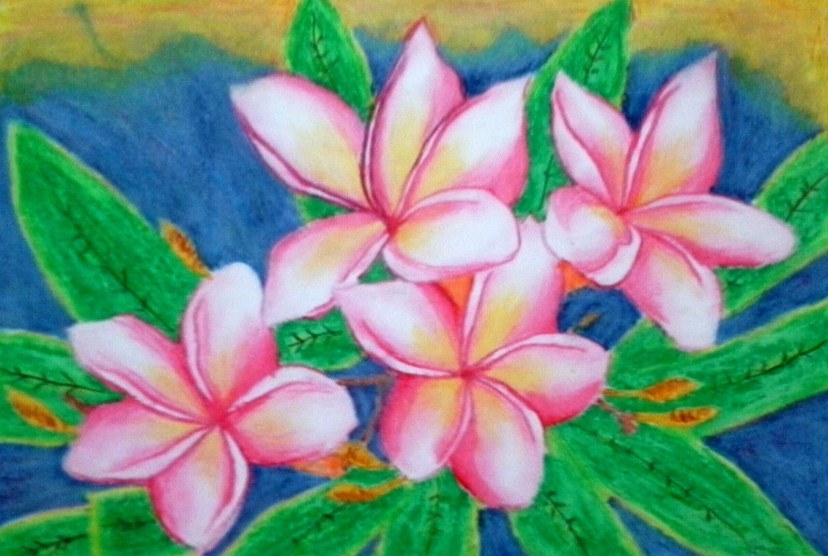 Detail Gambar Lukisan Bunga Gambar Bunga Kamboja Merah Nomer 56