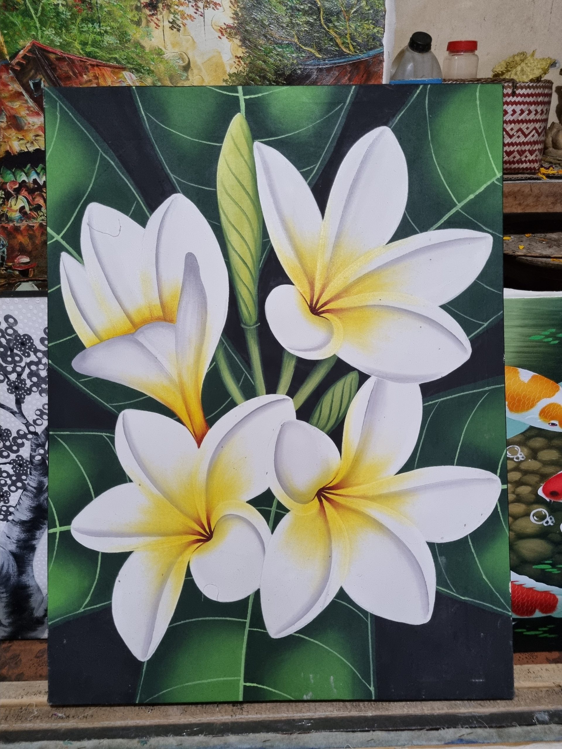 Detail Gambar Lukisan Bunga Kamboja Nomer 32