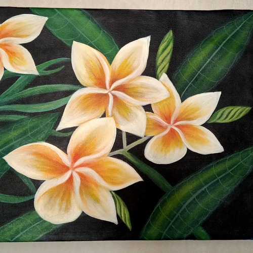 Detail Gambar Lukisan Bunga Kamboja Jepang Nomer 40