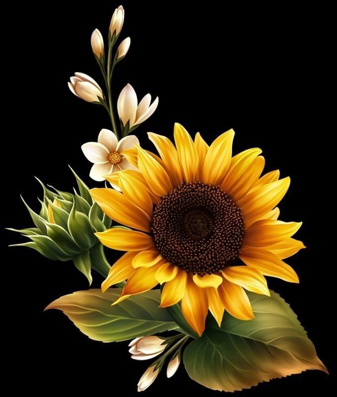 Detail Gambar Lukisan Bunga Matahari Nomer 31