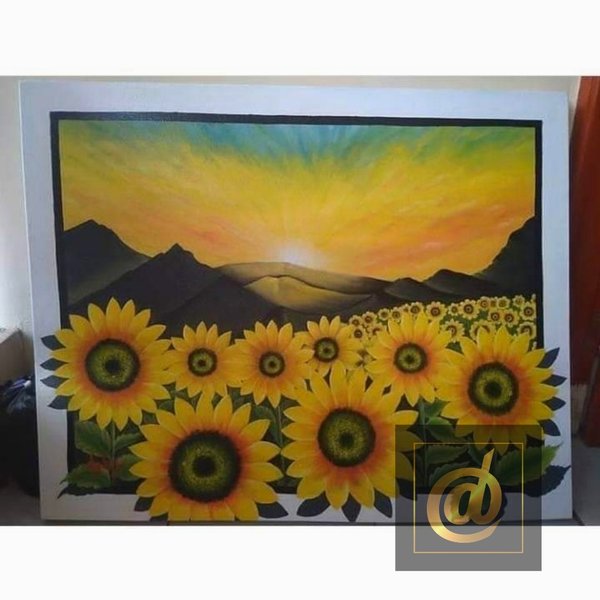 Detail Gambar Lukisan Bunga Matahari Nomer 38