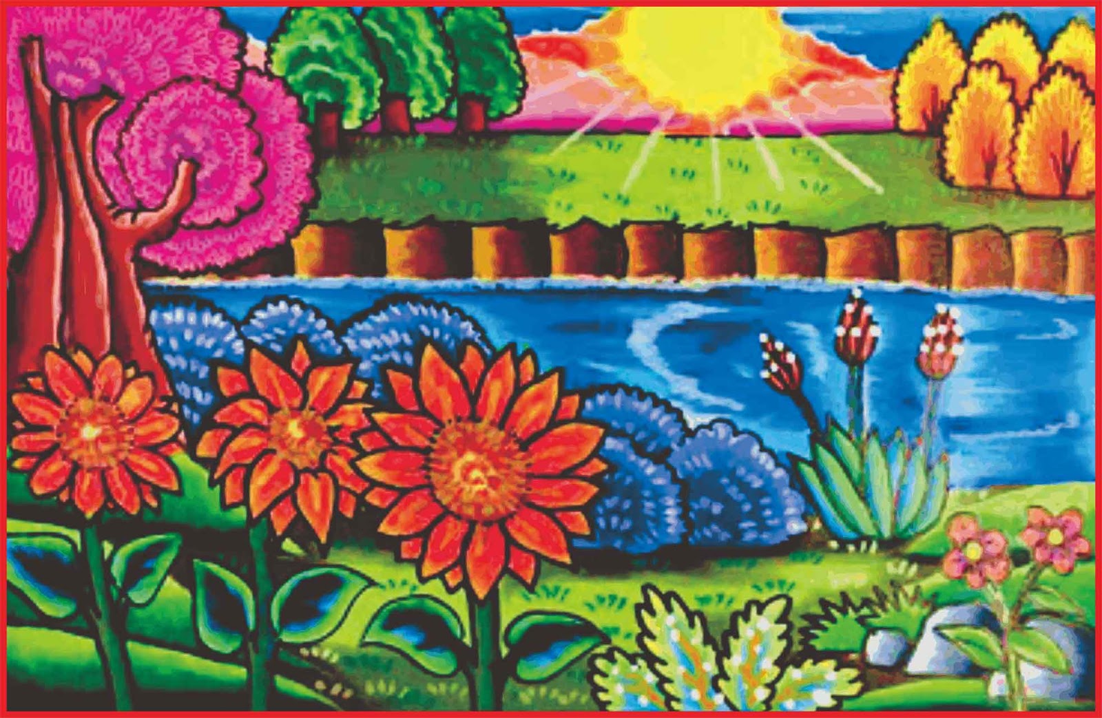 Detail Gambar Lukisan Bunga Mudah Digambar Nomer 54