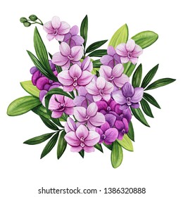 Detail Gambar Lukisan Bunga Orkid Nomer 40