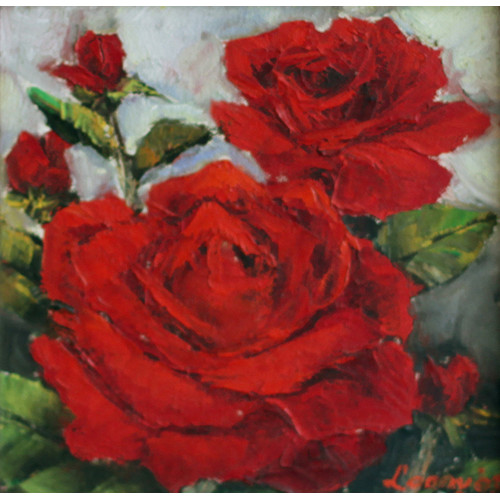 Detail Gambar Lukisan Bunga Rose Nomer 49