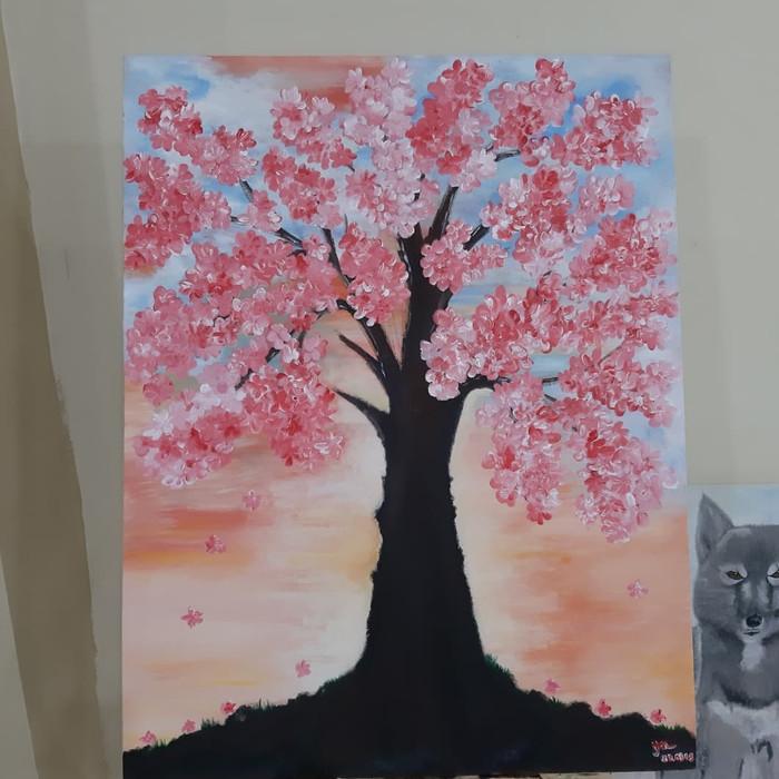 Detail Gambar Lukisan Bunga Sakura Dari Botol Coca Cola Nomer 3