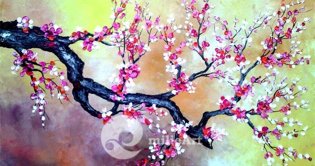 Detail Gambar Lukisan Bunga Sakura Di Jepang Nomer 26