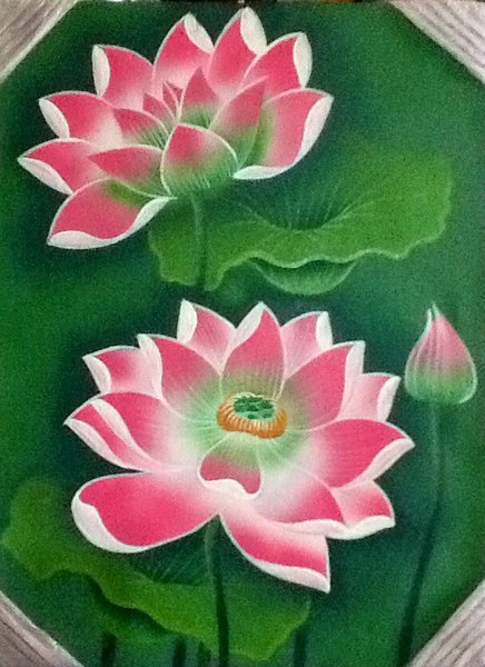 Detail Gambar Lukisan Bunga Teratai Nomer 8