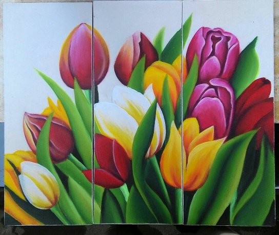 Detail Gambar Lukisan Bunga Tulip Nomer 13