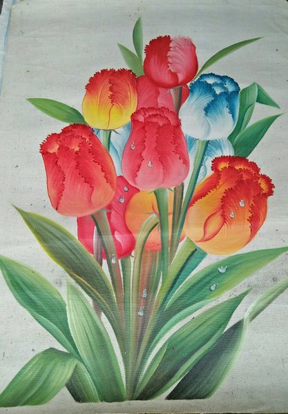 Detail Gambar Lukisan Bunga Tulip Nomer 29