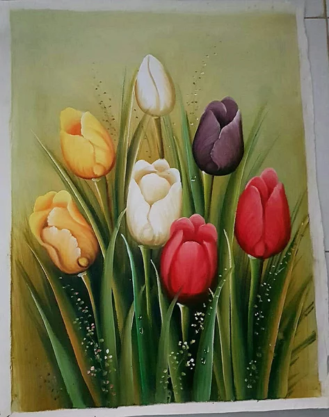 Detail Gambar Lukisan Bunga Tulip Nomer 8