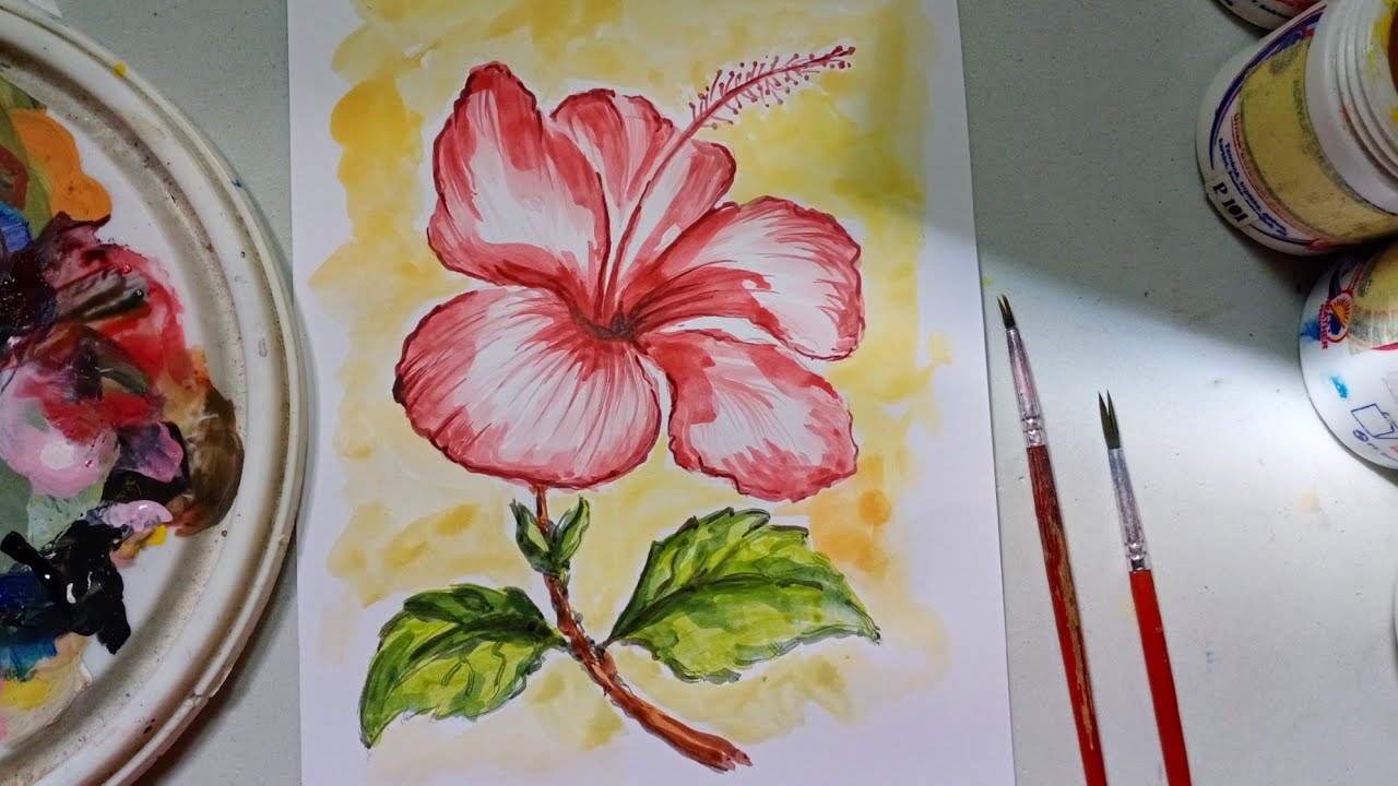 Detail Gambar Lukisan Bunga Yang Mudah Nomer 24