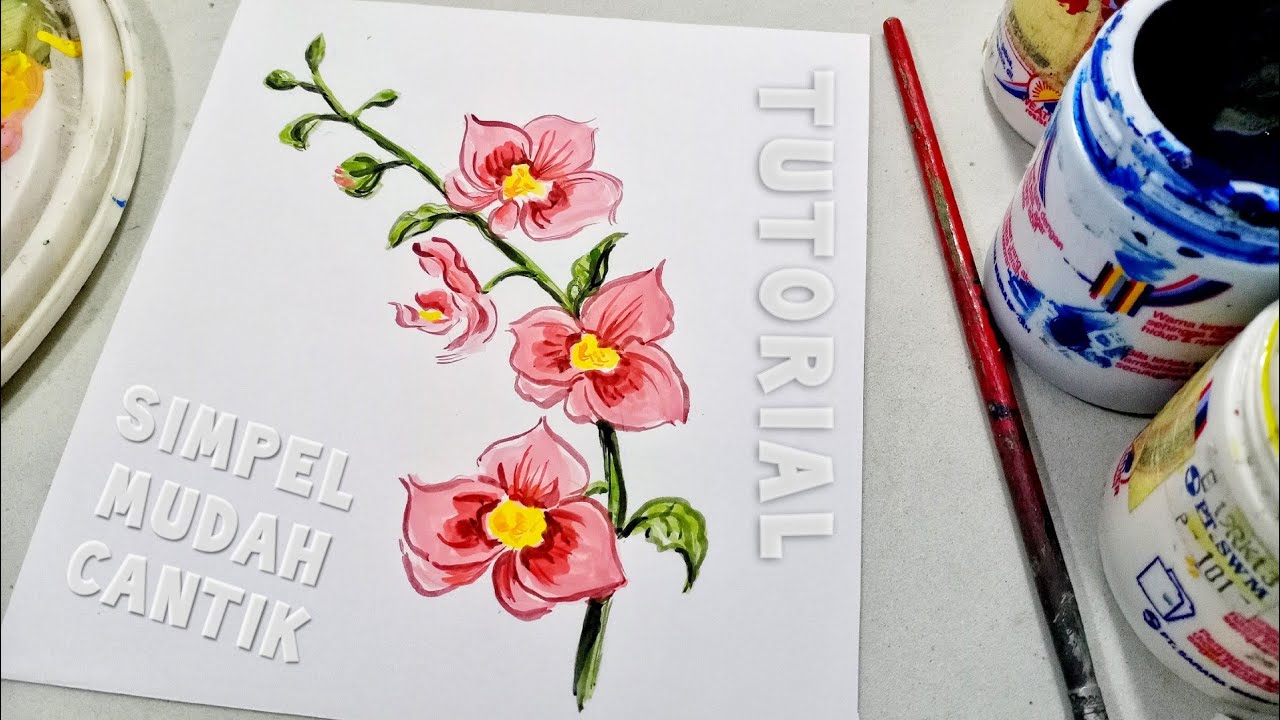 Detail Gambar Lukisan Bunga Yang Sederhana Nomer 8