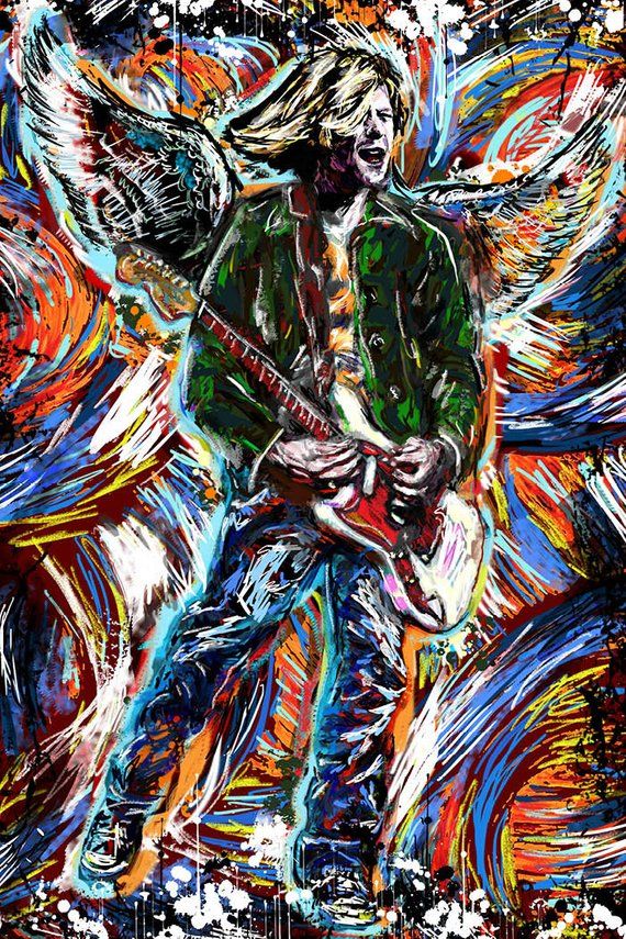 Detail Gambar Lukisan Curt Cobain Nomer 26