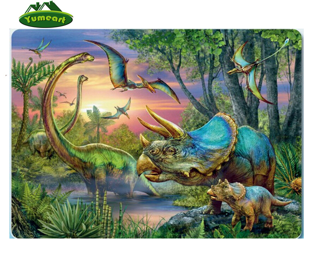 Detail Gambar Lukisan Dinosaur T Rex Dan Pemandangan Berwarna Nomer 22