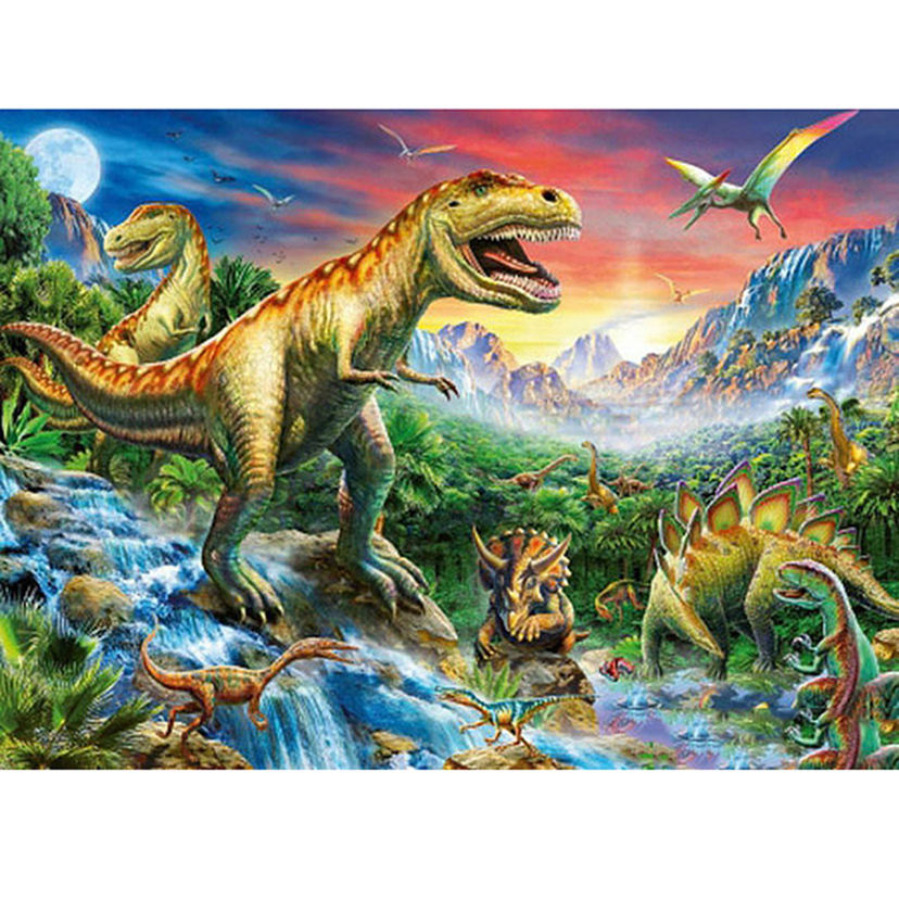 Detail Gambar Lukisan Dinosaur T Rex Dan Pemandangan Berwarna Nomer 23