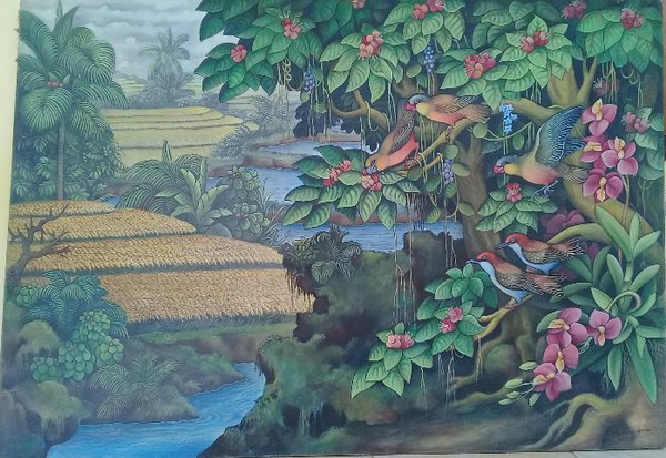 Detail Gambar Lukisan Flora Dan Fauna Nomer 22