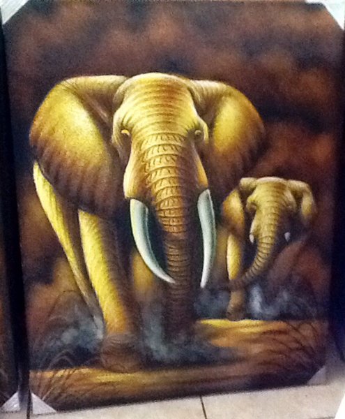 Detail Gambar Lukisan Gajah Nomer 15