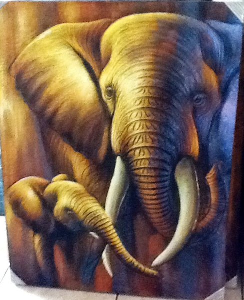 Detail Gambar Lukisan Gajah Nomer 9