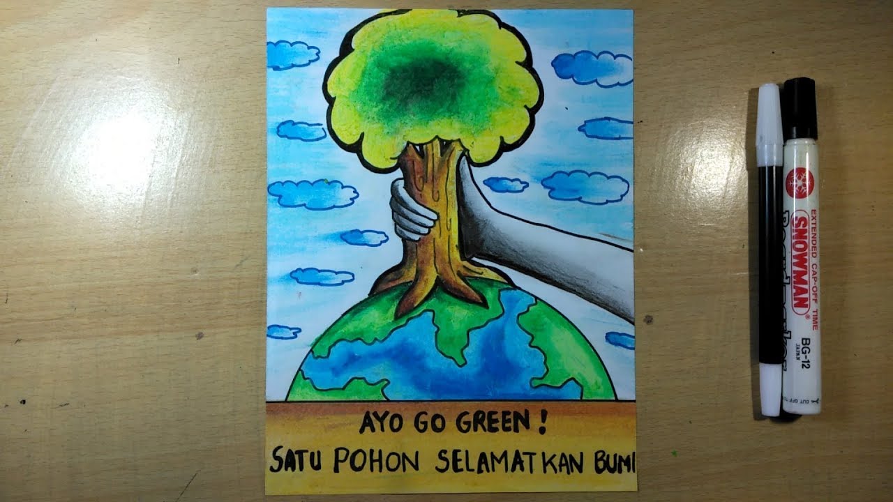 Detail Gambar Lukisan Go Green Nomer 15