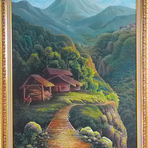Detail Gambar Lukisan Gunung Nomer 38