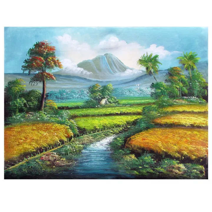 Detail Gambar Lukisan Gunung Nomer 43