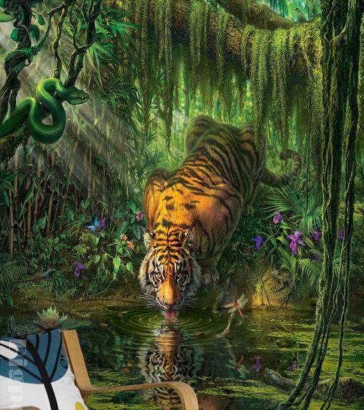 Detail Gambar Lukisan Harimau 3 Dimensi Nomer 38