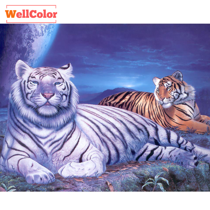 Detail Gambar Lukisan Harimau Putih Nomer 53