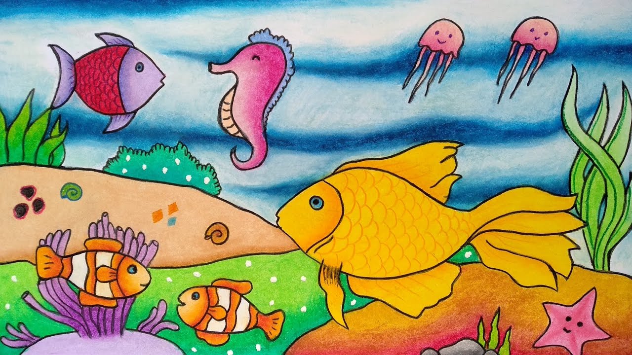 Detail Gambar Lukisan Hewan Laut Nomer 5