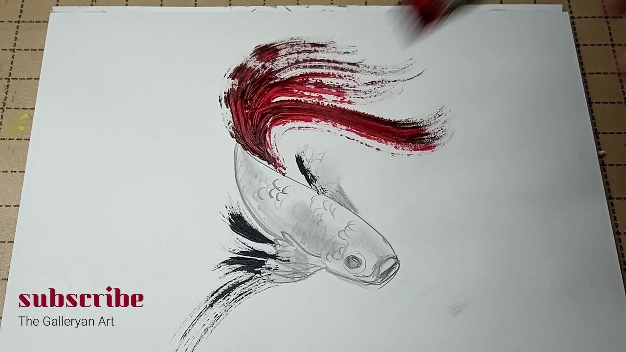 Detail Gambar Lukisan Ikan Cupang Nomer 24
