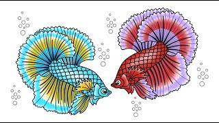 Detail Gambar Lukisan Ikan Cupang Nomer 30