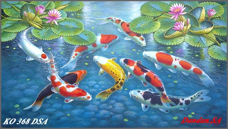 Detail Gambar Lukisan Ikan Koi Nomer 18