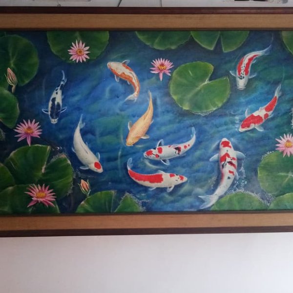 Detail Gambar Lukisan Ikan Koi Nomer 46