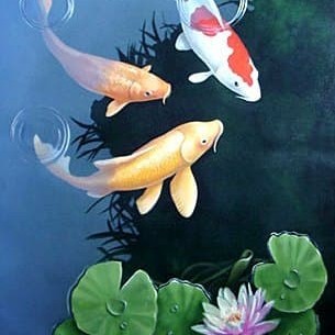 Detail Gambar Lukisan Ikan Koi Yg Mudah Ditiru Nomer 14