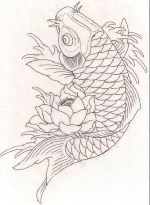 Detail Gambar Lukisan Ikan Koi Yg Mudah Ditiru Nomer 28