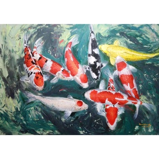 Detail Gambar Lukisan Ikan Koi Yg Mudah Ditiru Nomer 50