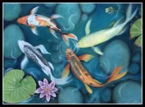 Detail Gambar Lukisan Ikan Koi Yg Mudah Ditiru Nomer 54